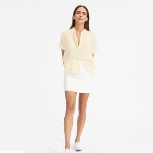 Everlane The Clean Silk Short-Sleeve Square Shirt